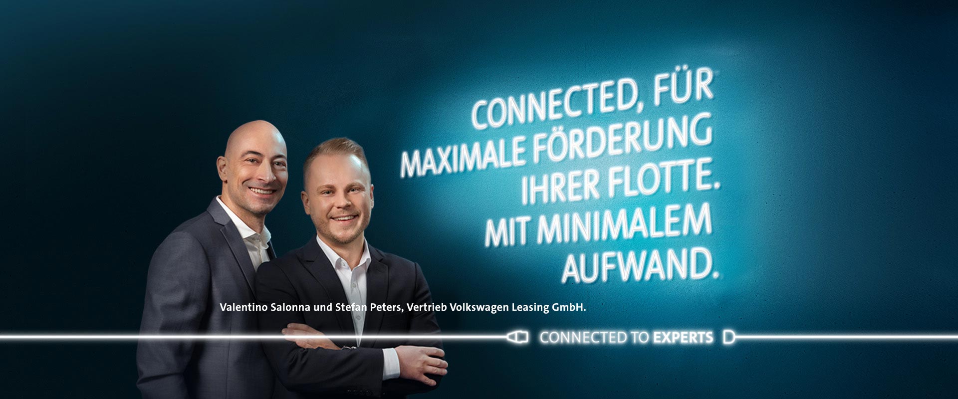 Valentino Salonna und Stefan Peters, Vertrieb Volkswagen Leasing GmbH.