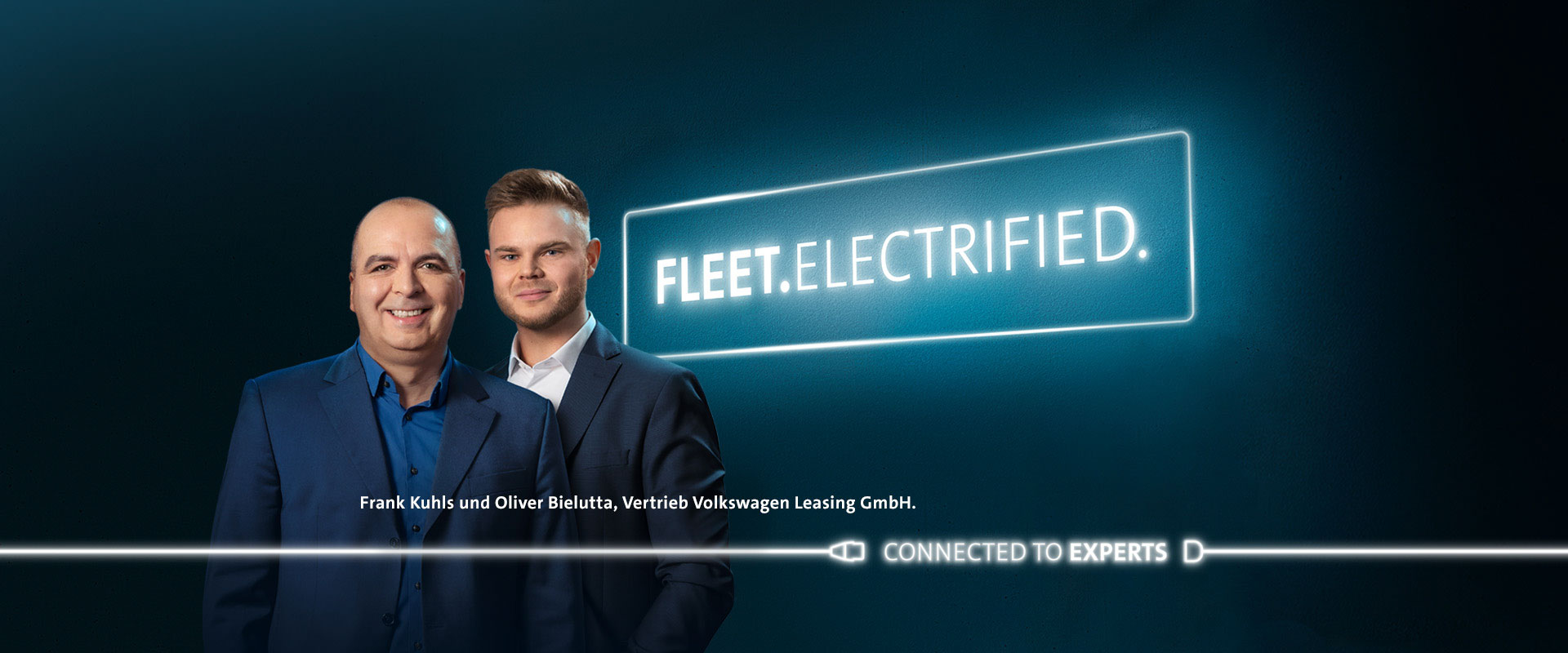 Frank Kuhls und Oliver Bielutta, Vertrieb Volkswagen Leasing GmbH.