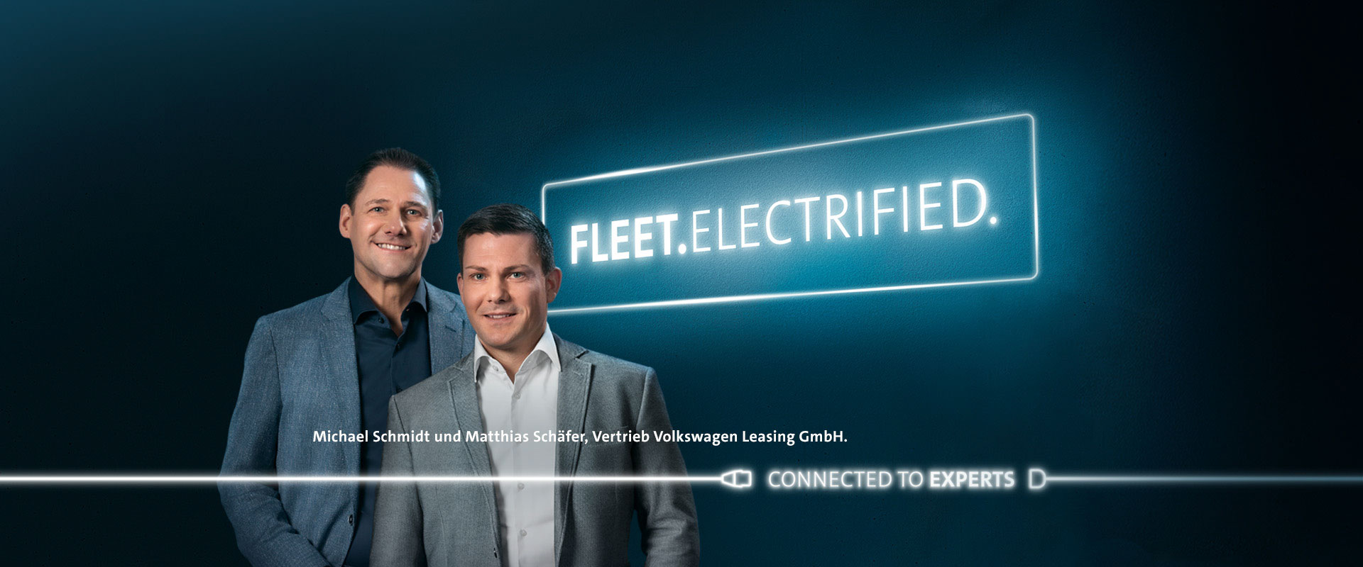 Michael Schmidt und Matthias Schäfer, Vertrieb Volkswagen Leasing GmbH.
