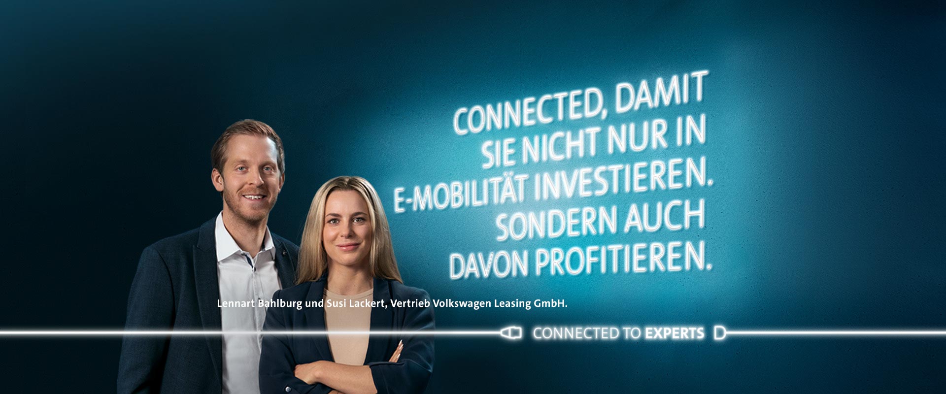 Lennart Bahlburg und Susi Lackert, Vertrieb Volkswagen Leasing GmbH.